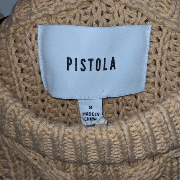 NWT Pistola LA Cotton Knit Cropped Honey Shrug Sweater Size Small - Picture 6 of 12